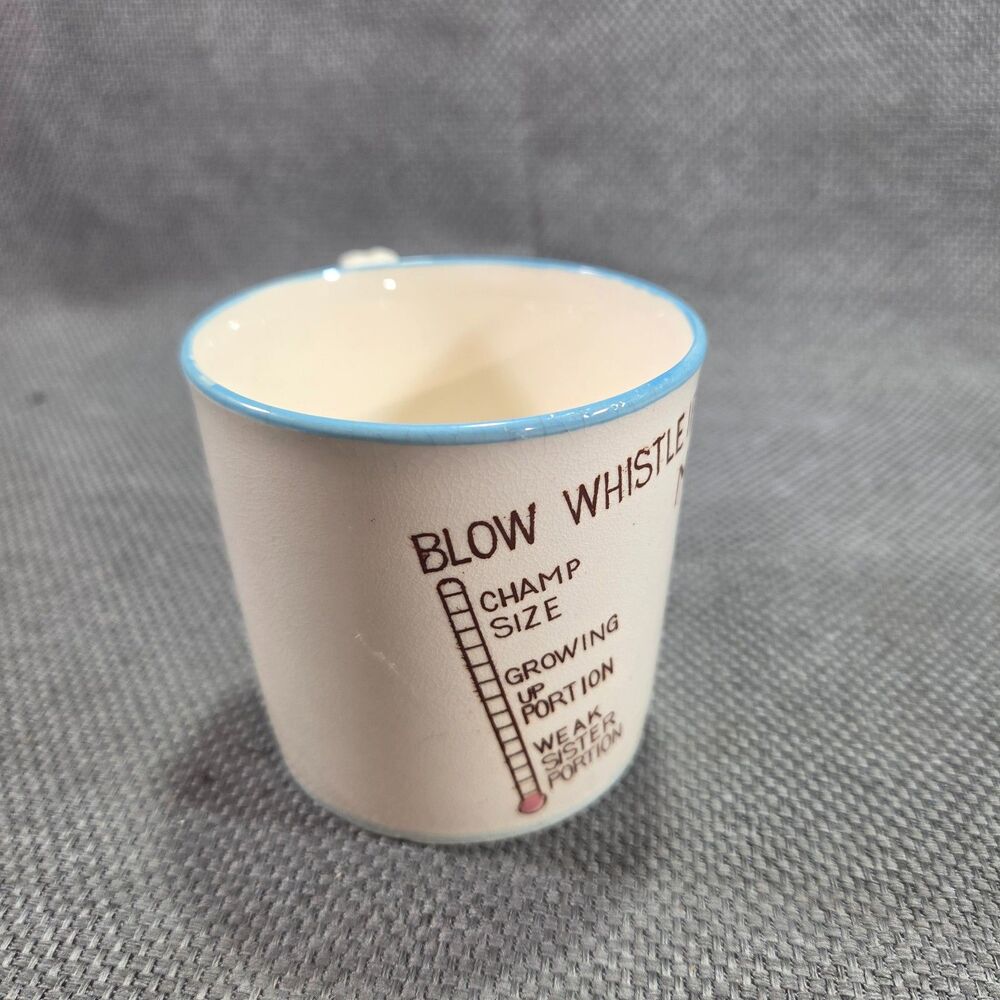 VTG Whistle Handle Milk Mug For Champs Ceramic Kids Cup Whistle Japan 50s 60s - Picture 3 of 6